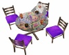 Boho Chat Table for 4