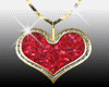 Ruby Love Heart Necklace
