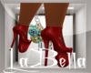 HOT RED LOW CUT BOOTS