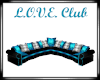 Love Club Couch Blue