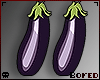 退屈 eggplant earrings