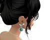 Bling emerald earrings