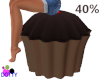 scaled cupcake chair