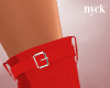 🅽 MOTO RED BOOTS