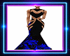 Sexy Black/Blue Gown