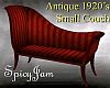 Antq 1920 Small Sofa Red