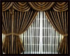 Linen Drapes in Brown