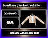 leather jacket white