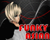 Asian funky ash blonde