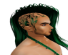 Evil Skull Hair Green