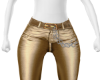 Gold pants with chain