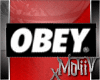 M| Blk OBEY Ambush Ring