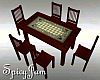Antique tabls/Chairs Blu