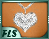 [FLS] Silver Heart Neck.