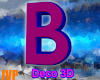 B deco 3D pink & blue
