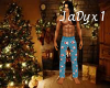 Santa Pj Pants - teal