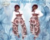 WINTER FLORAL PANTS PINK