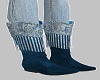 blue  suede boots
