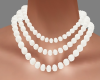 50s White Bead Necklace