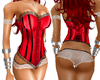 Satin Red Corset