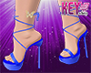 K- Style Heels Blue