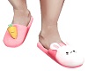 MY Pink Bunny Slippers M