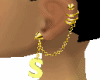 earrings with letter s