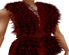 Crimson Fur Vest
