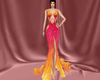 AM. Red Phoenix Gown