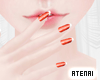❄ Red Nails