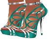 Teal Madison Heels