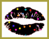 black/coloured dots lips
