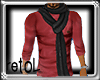 !Re shirt.red+scarf.blk