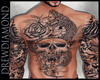 Dd- Skull Muscles Tattoo