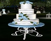 Wedding Cake Blue Roses