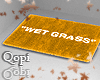 Orange Wet Grass Rug