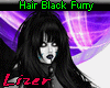 Hair Black Furry