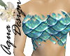 Aqua Shimmer Mermaid Top