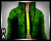 {HA} Puffed Jacket Green
