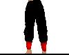 Black/Red Karate Pants