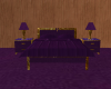 Purple and Gold Bed