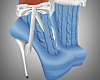 Knit Heels Blue
