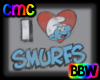 CMC* I heart smurfs