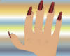 {JF} long red nails