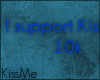 KM|10k Support Sticker