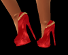 Red & Gold Peep Toes
