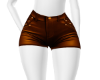 Bronze Leather Shorts