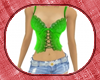 CAZ green corset top