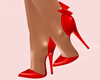 Bow Red Pumps