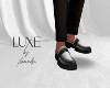 LUXE Mens Shoe Black/Wht